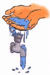 捧：雙手捧水將水龍頭沖洗乾淨，關閉水龍頭。，開新視窗